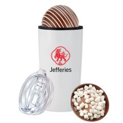 20 Oz Straight Tumbler With Milk Mega Hot Chocolate Bomb