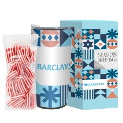 20 Oz Tumbler W/Liner- Holiday Greetings - Strawberry Twists