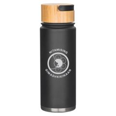 20 Oz Vacuum Insulated Bottle W/Bamboo Lid