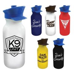 20 Oz Value Cycle Bottle With Police Hat Push 'n Pull Cap