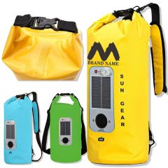 20L Waterproof Roll Top Storage Dry Bag With Speaker LED