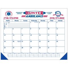 22 Inch X 17 Inch Blue Desk Calendar