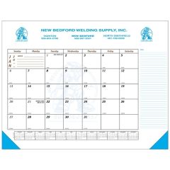 22 Inch X 17 Inch Desk Calendar With Sundays & Holidays In Gold
