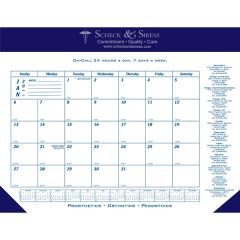 22 Inch X 17 Inch Double Imprint Calendar