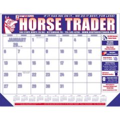22 Inch X 17 Inch Light Blue Desk Calendar With Two Corners