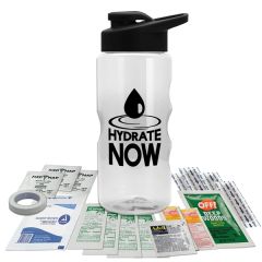 22 Oz Bottle Survival Kit - Drink Thru Lid