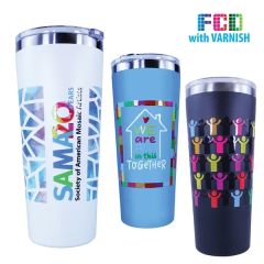 22 Oz Memphis Tumbler With Slide Lid, Fcd With Varnish Or V