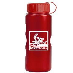 22 Oz Mini Peak Tritan Metalike Bottle With Tethered Lid