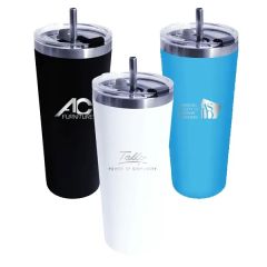 22 Oz Memphis Tumbler With Flip Top Lid & Stainless Steel S