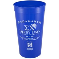 22 Oz Smooth Wall Plastic Stadium Cup
