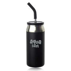 22 Oz. Sydney Can Shaped Tumbler W/ Silicone Lid & Straw