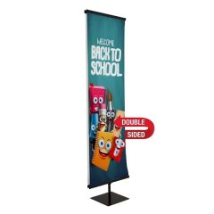 24 Inch Everyday Snap Rail Double-Sided Banner Display Kit