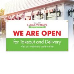 24 Inch H X 48 Inch W Custom Vinyl Banner