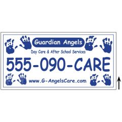 24 Inch X 12 Inch Corrugated Sign