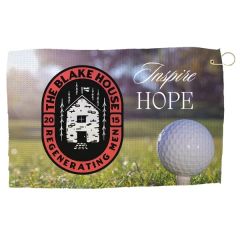 24 Inch X 15 Inch Full Bleed Microfiber Waffle Towel