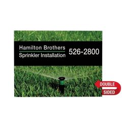 24 Inch X 18 Inch Corrugated Plastic Sign Double-Sided