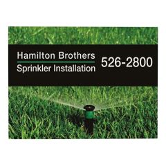 24 Inch X 18 Inch Corrugated Plastic Sign Single-Sided
