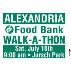 24 Inch X 18 Inch Corrugated Sign - 1 Color, 1 Side