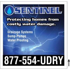 24 Inch X 24 Inch 4CP Corrugated Sign