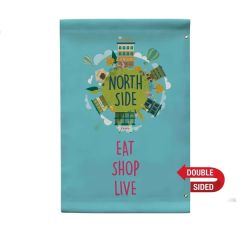 24 Inch X 36 Inch Vinyl Boulevard Banner Double-Sided