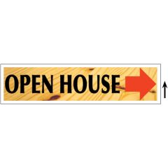 24 Inch X 6 Inch 4CP Corrugated Sign