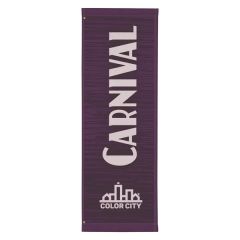24 Inch X 72 Inch Nylon Boulevard Banner Single-Sided