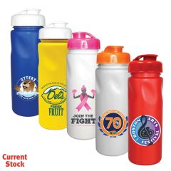 24 Oz Cycle Bottle With Flip Top Cap, Full Color Digital