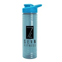 24 Oz Slim Fit Upcycle RPET Bottle With Drink-Thru Lid