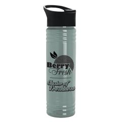24 Oz Slim Fit Upcycle RPET Bottles With Pop-Up Sip Lid