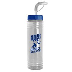24 Oz Slim Fit Water Bottle With Straw Lid