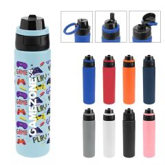 24 Oz Full Color Pop Sip & Chug Recycled Stainless Steel