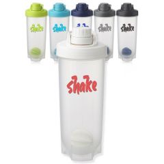 24 Oz Plastic Shaker Bottle With Mixer