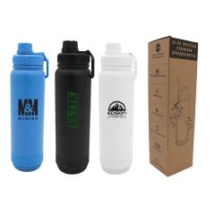 24 Oz Recycled Stainless Speaker Bottle