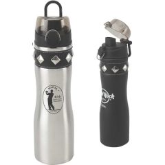 24 Oz Rock N Roll Stud-Ette Stainless Water Bottle