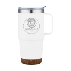 24 Oz S/S Travel Mug With Cork Bottom