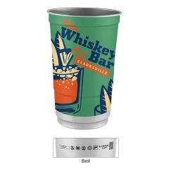 24 Oz Top Cup Full Color Aluminum Cup