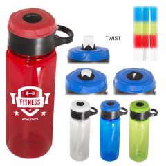 24 Oz Tritan-Made Water Bottle With Hook Attachment