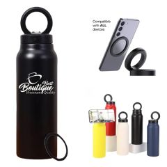 24 Oz Water Bottle Magnetic Mug Cup Insulated Phone Holder