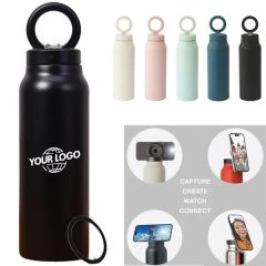 24 Oz Water Bottle With Magnetic Phone Holder
