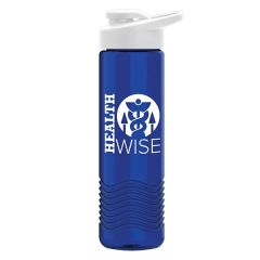 24 Oz Wave Bottle - Drink-Thru Lid