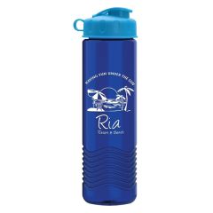 24 Oz Wave Bottle - Flip Top Lid