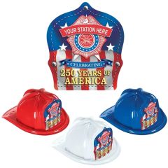 250th Anniversary Stock & Custom Plastic Fire Hats