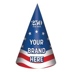 250th Birthday Paper Cone Hat