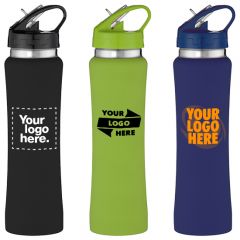 25 Oz. Hampton Stainless Steel Bottle With Bamboo Lid
