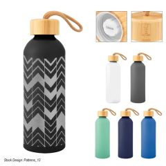 25 Oz Full Laser Blaire Recycled Aluminum Bottle With BA