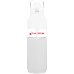 25 Oz H2go Void Single Wall Plastic Bottle W/Straw/Sleeve