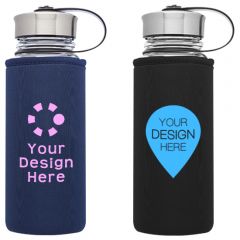 25 Oz. Kangaroo Glass Bottles In Neoprene Pouch