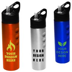 25 Oz. Slim Stainless Steel Water Bottles