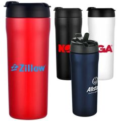 25 Oz Stainless Travel Tumbler With Dual-Use Flip Lid