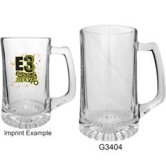 25 Oz Clear Glass Beer Mug